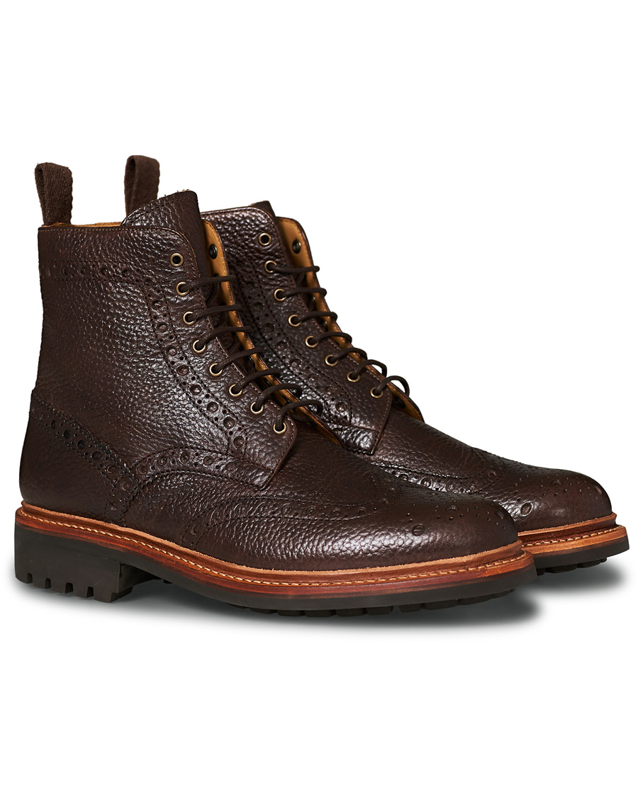 Homme | Grenson Fred Boot Dark Brown Grain | Grenson | Fred Boot Dark Brown Grain