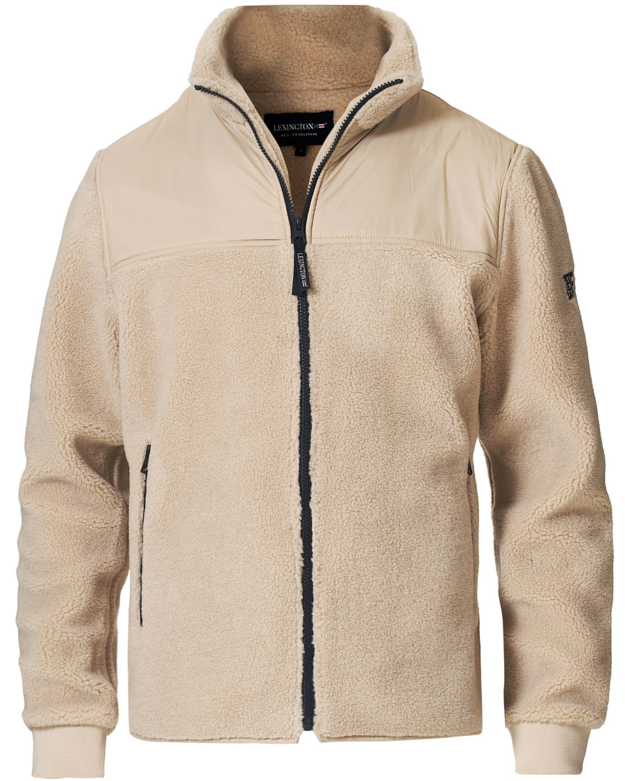 Homme | Pulls Et Tricots | Lexington | Maurice Sherpa Wool Fleece Jacket Beige