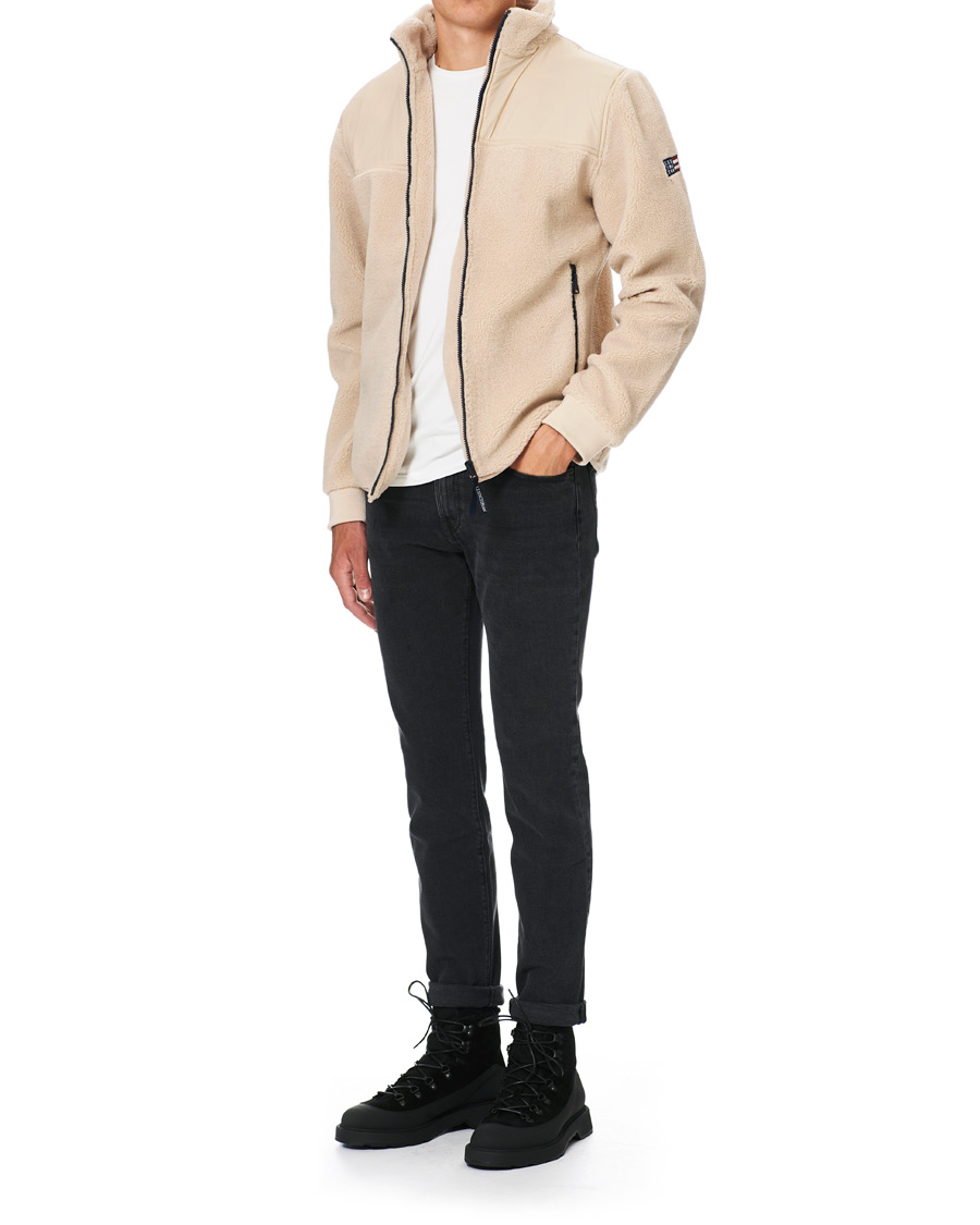 Homme | Pulls Et Tricots | Lexington | Maurice Sherpa Wool Fleece Jacket Beige