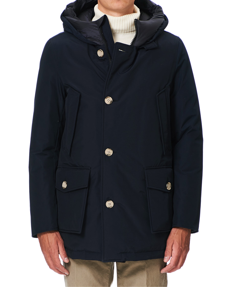 Homme | Manteaux Et Vestes | Woolrich | Artic Parka No Fur Melton Blue