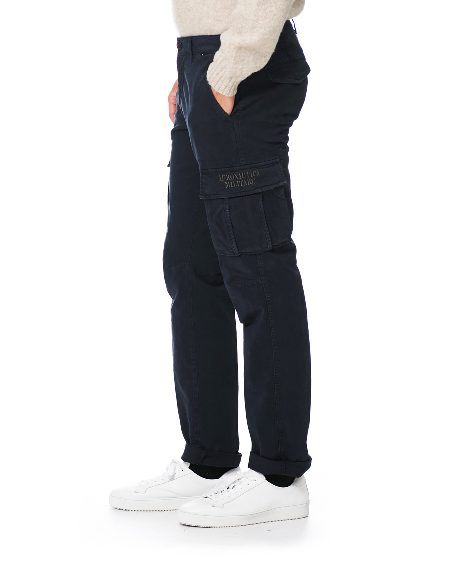 Homme | Pantalons | Aeronautica Militare | Cargo Trousers Blue Navy