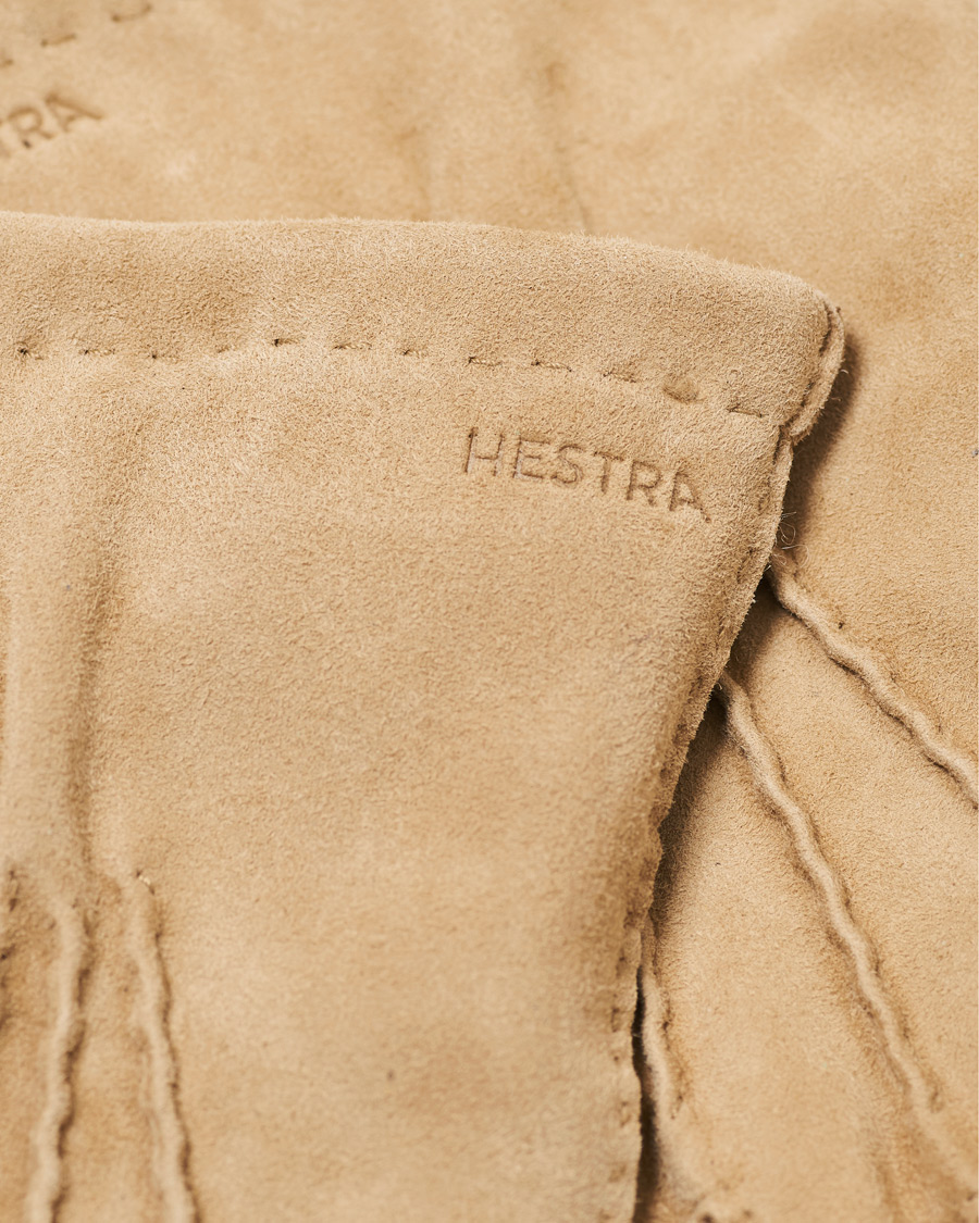 Homme | Hestra Arthur Wool Lined Suede Glove Camel | Hestra | Arthur Wool Lined Suede Glove Camel