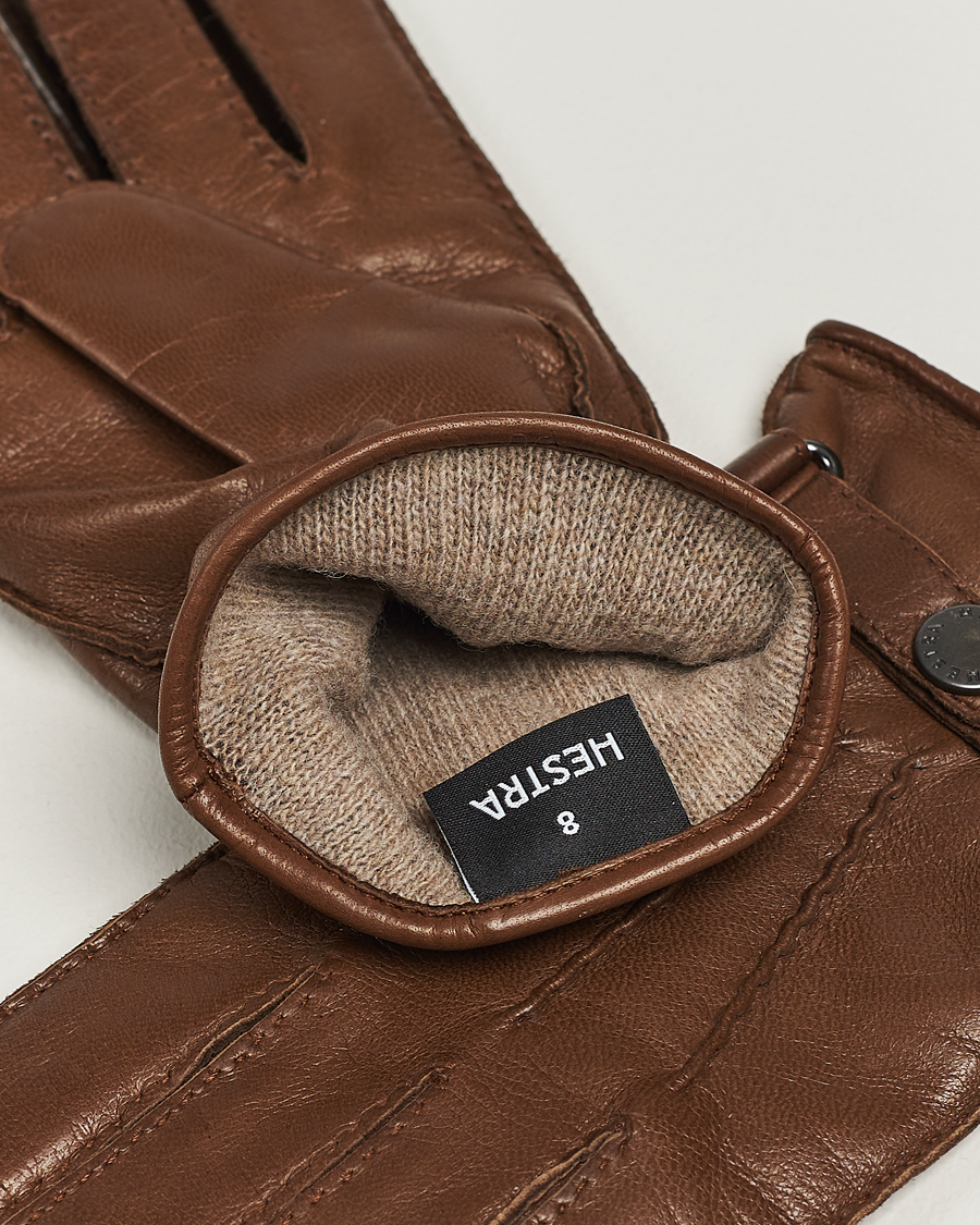 Homme | Gants | Hestra | Jake Wool Lined Buckle Glove Light Brown