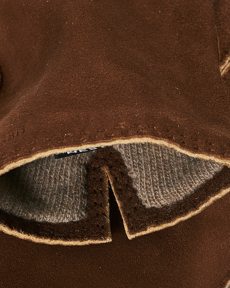Heren | Hestra Philippe Chamoise Wool Lined Glove Brown | Hestra | Philippe Chamoise Wool Lined Glove Brown