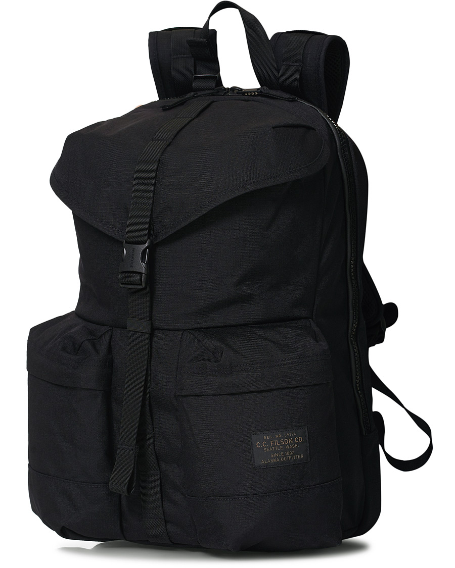 Homme | Filson Ripstop Nylon Backpack Black | Filson | Ripstop Nylon Backpack Black