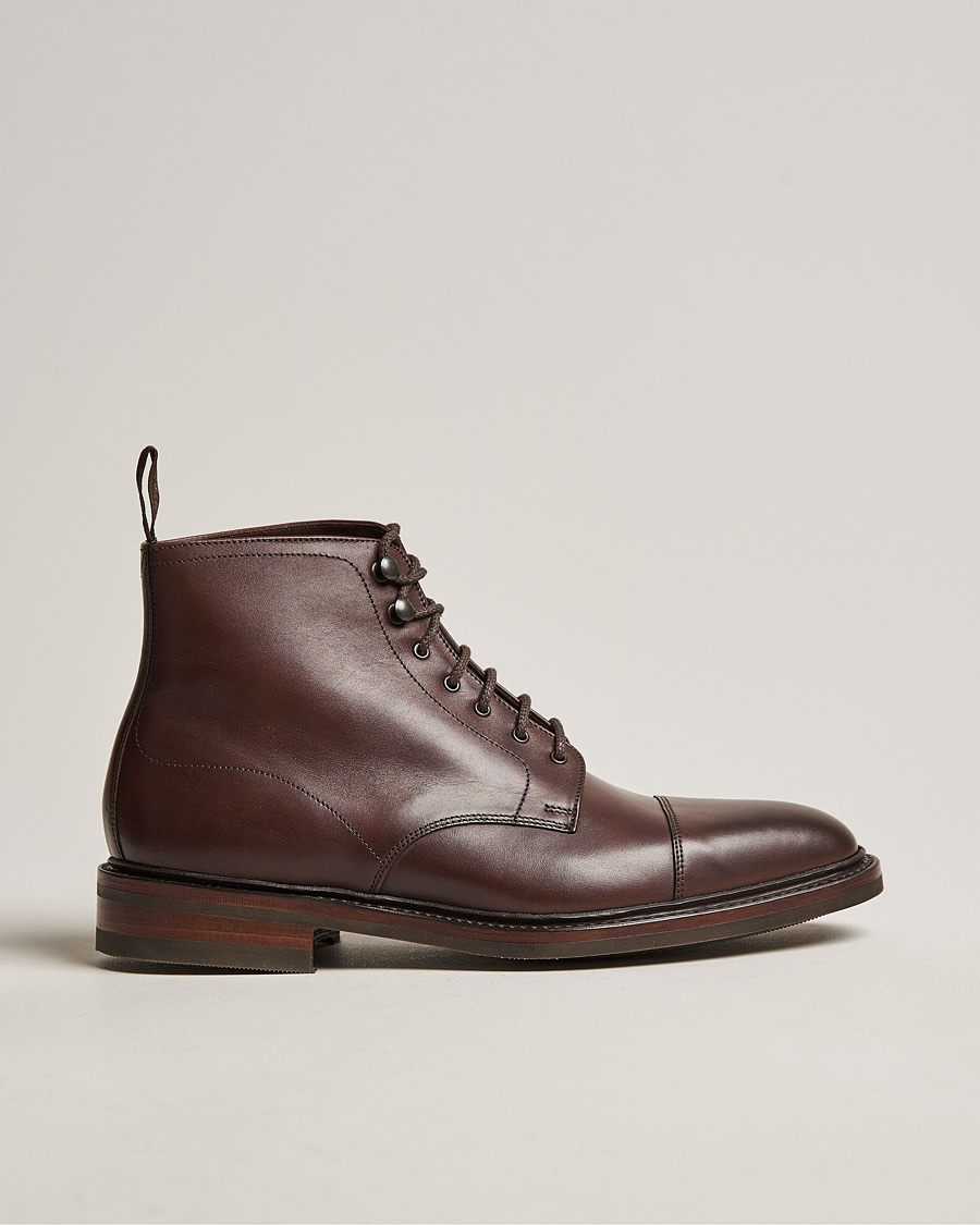Heren | Laarzen | Loake 1880 | Roehampton Boot Dk Brown Burnished Calf