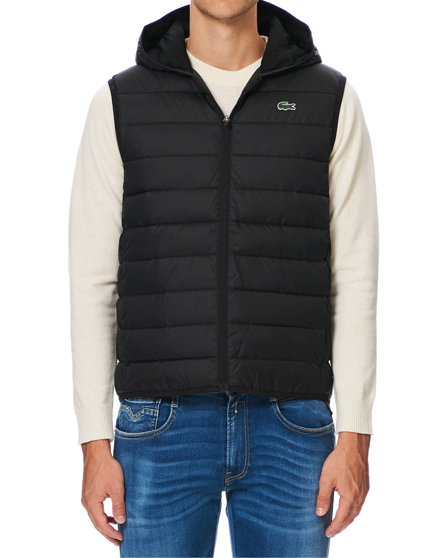 Homme | Manteaux Et Vestes | Lacoste | Hooded Vest Noir