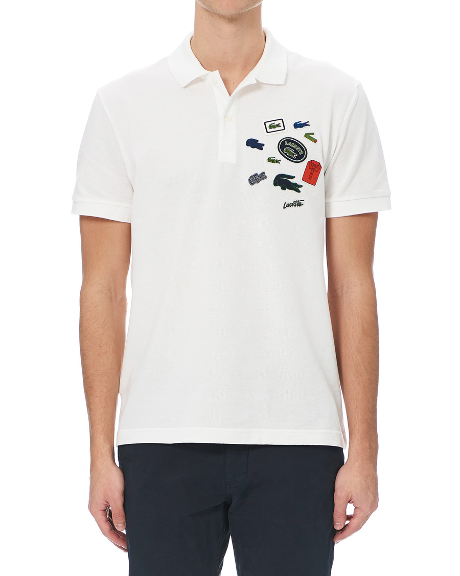 Homme | Polos | Lacoste | Original Patch Polo Pique White
