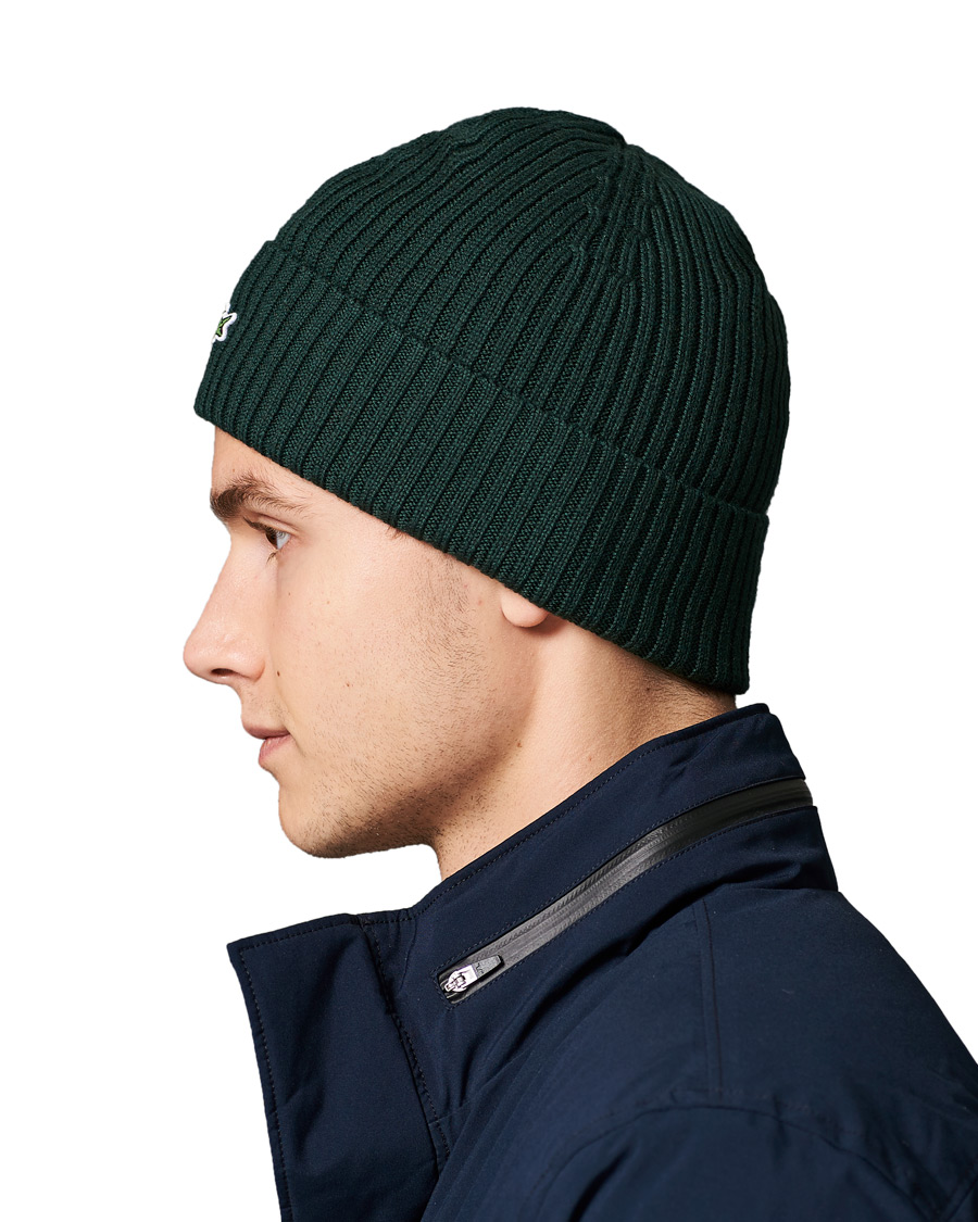 Homme | Lacoste Knitted Beanie Sinople | Lacoste | Knitted Beanie Sinople