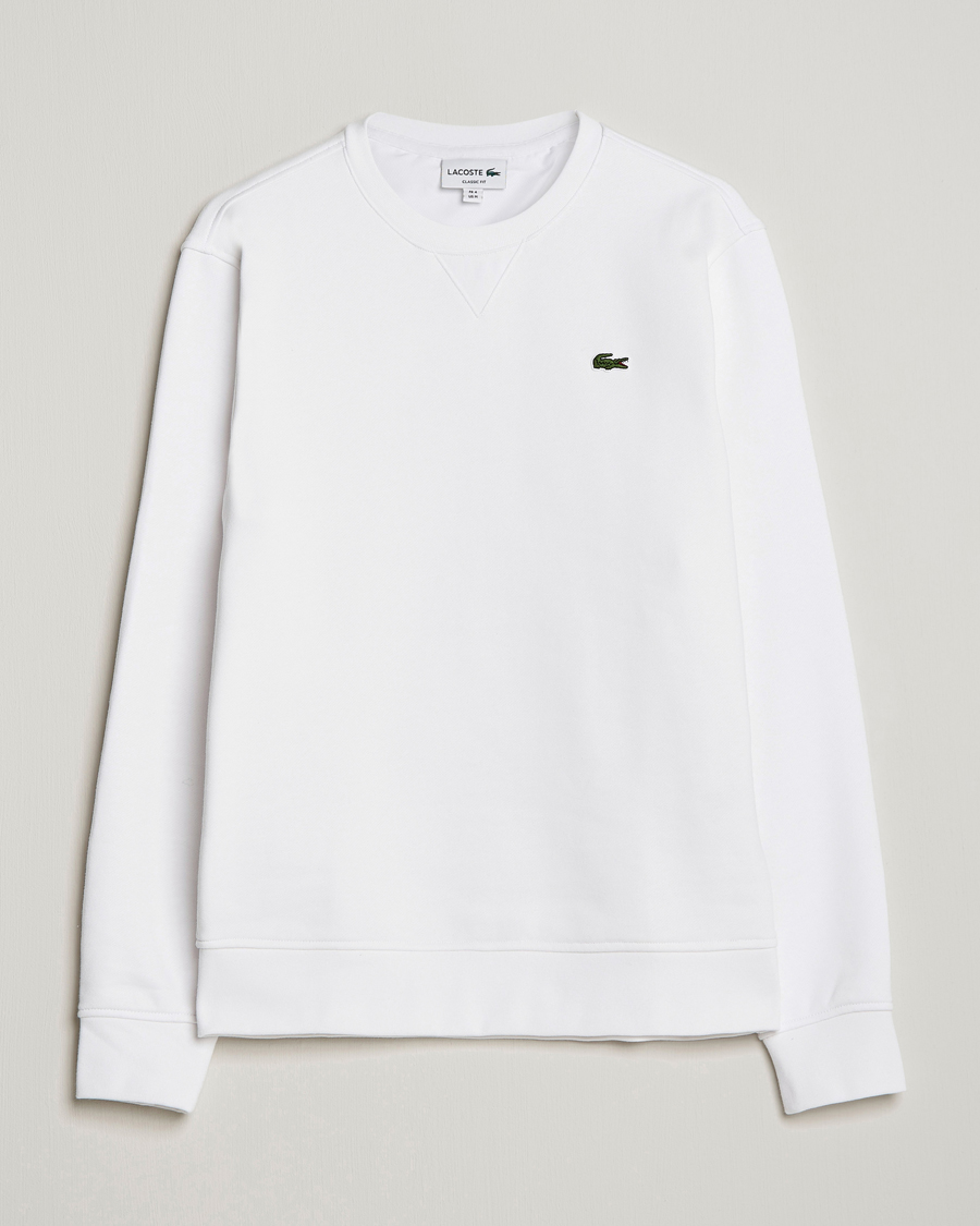 Homme | Pulls Et Tricots | Lacoste | Crew Neck Sweatshirt White