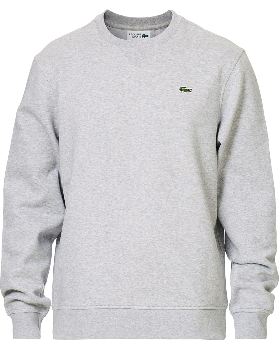 Homme | Pulls Et Tricots | Lacoste | Crew Neck Sweatshirt Argent Chine