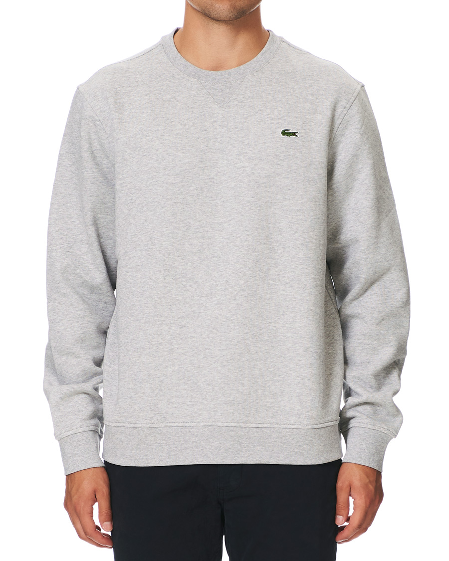 Homme | Pulls Et Tricots | Lacoste | Crew Neck Sweatshirt Argent Chine