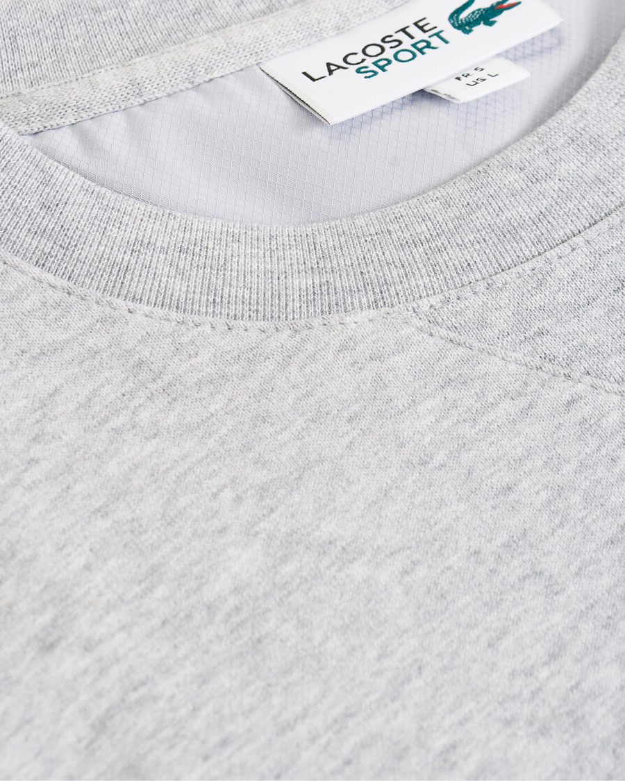 Homme | Pulls Et Tricots | Lacoste | Crew Neck Sweatshirt Argent Chine