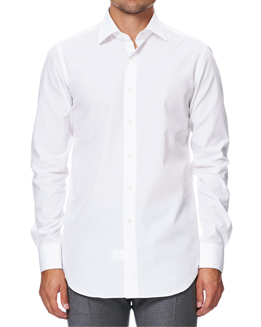 Homme | Chemises | Kamakura Shirts | Slim Fit Pinpoint Oxford Shirt White