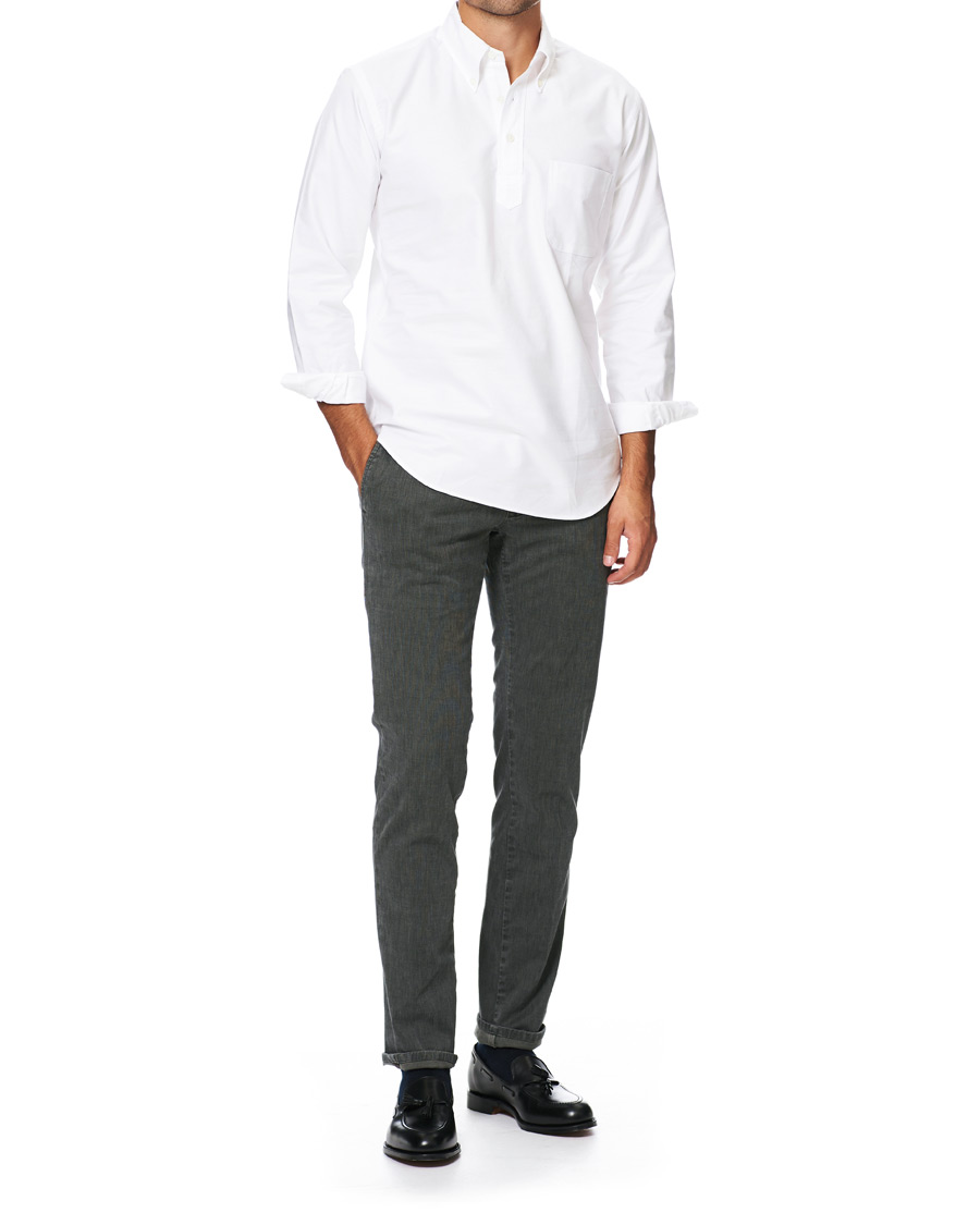 Homme | Chemises | Kamakura Shirts | Vintage Ivy New York Popover Shirt White