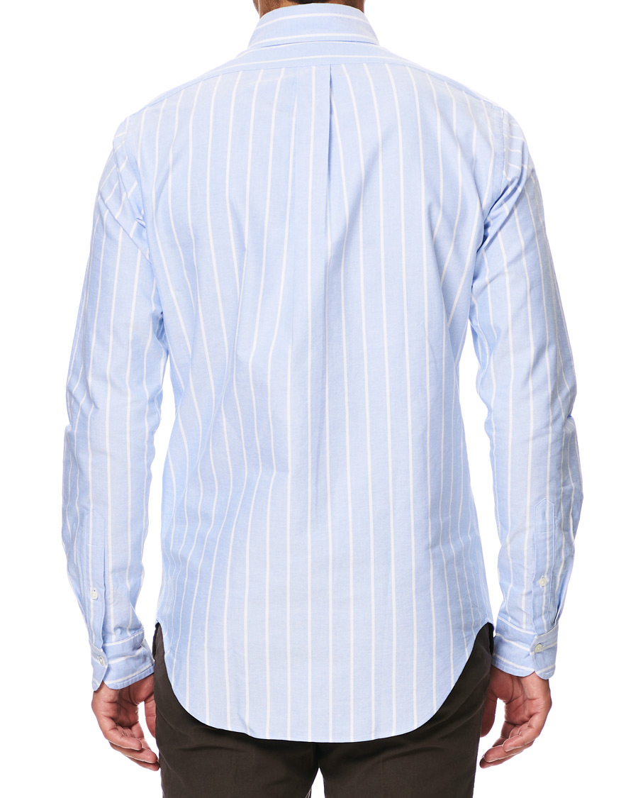 Homme | Chemises | Kamakura Shirts | Slim Fit Oxford Sport Shirt Blue