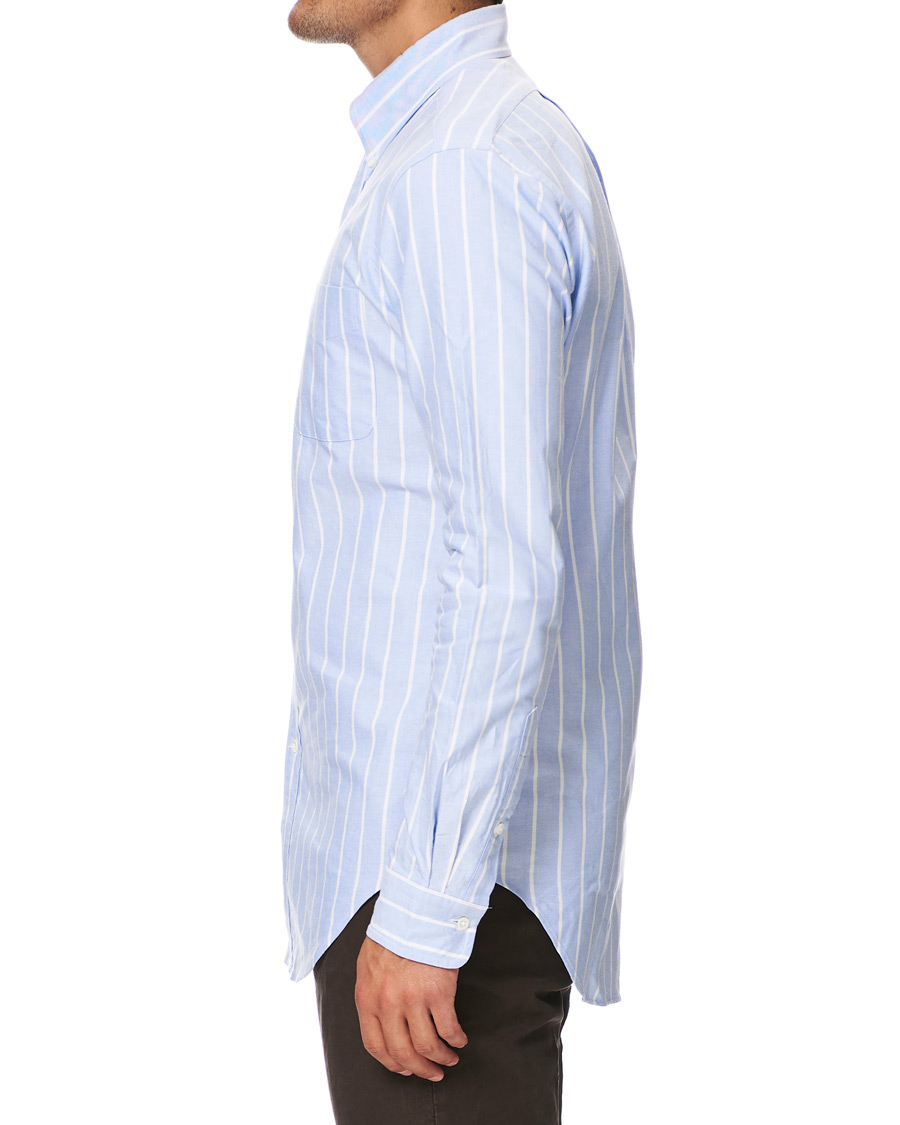 Homme | Chemises | Kamakura Shirts | Slim Fit Oxford Sport Shirt Blue