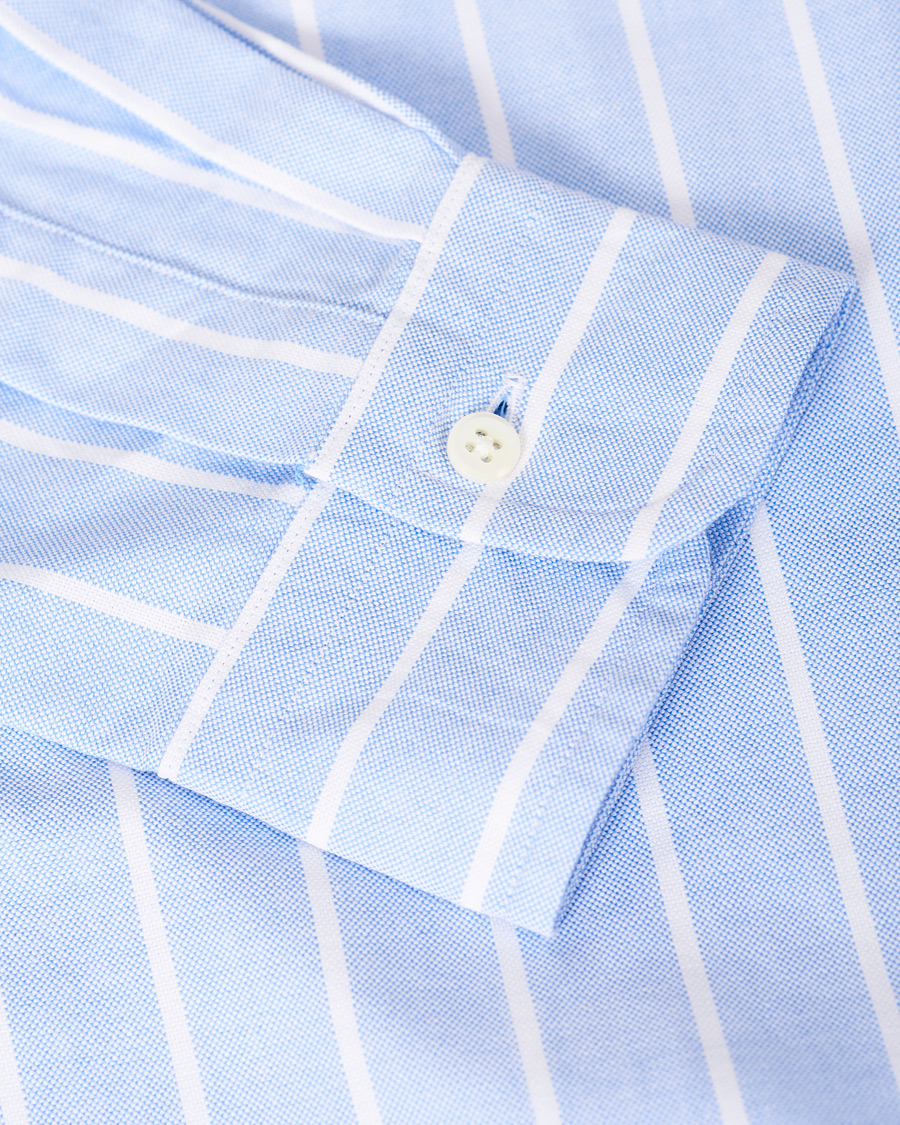 Homme | Chemises | Kamakura Shirts | Slim Fit Oxford Sport Shirt Blue