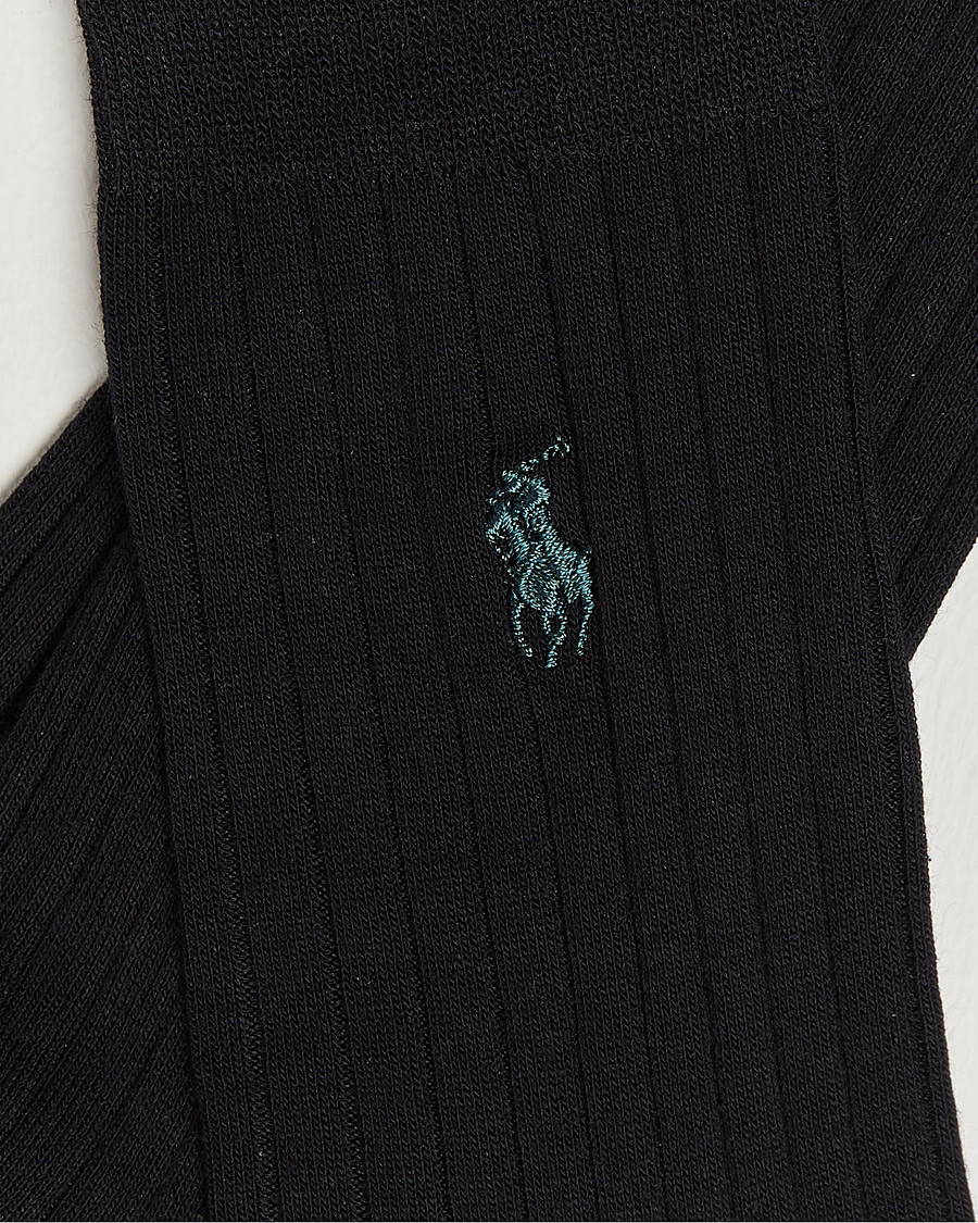 Heren | Ondergoed | Polo Ralph Lauren | 3-Pack Egyptian Cotton Socks Black