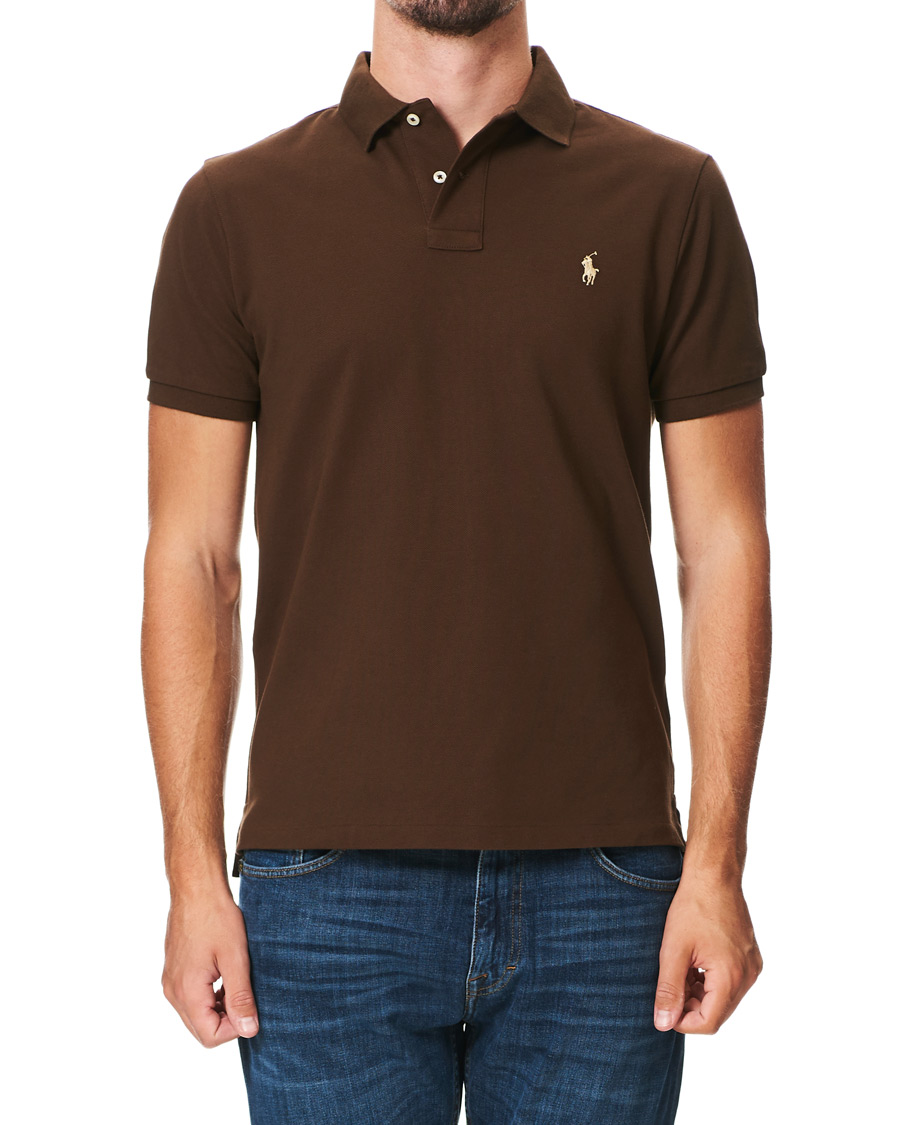 Homme | Polos | Polo Ralph Lauren | Custom Slim Fit Polo Cooper Brown
