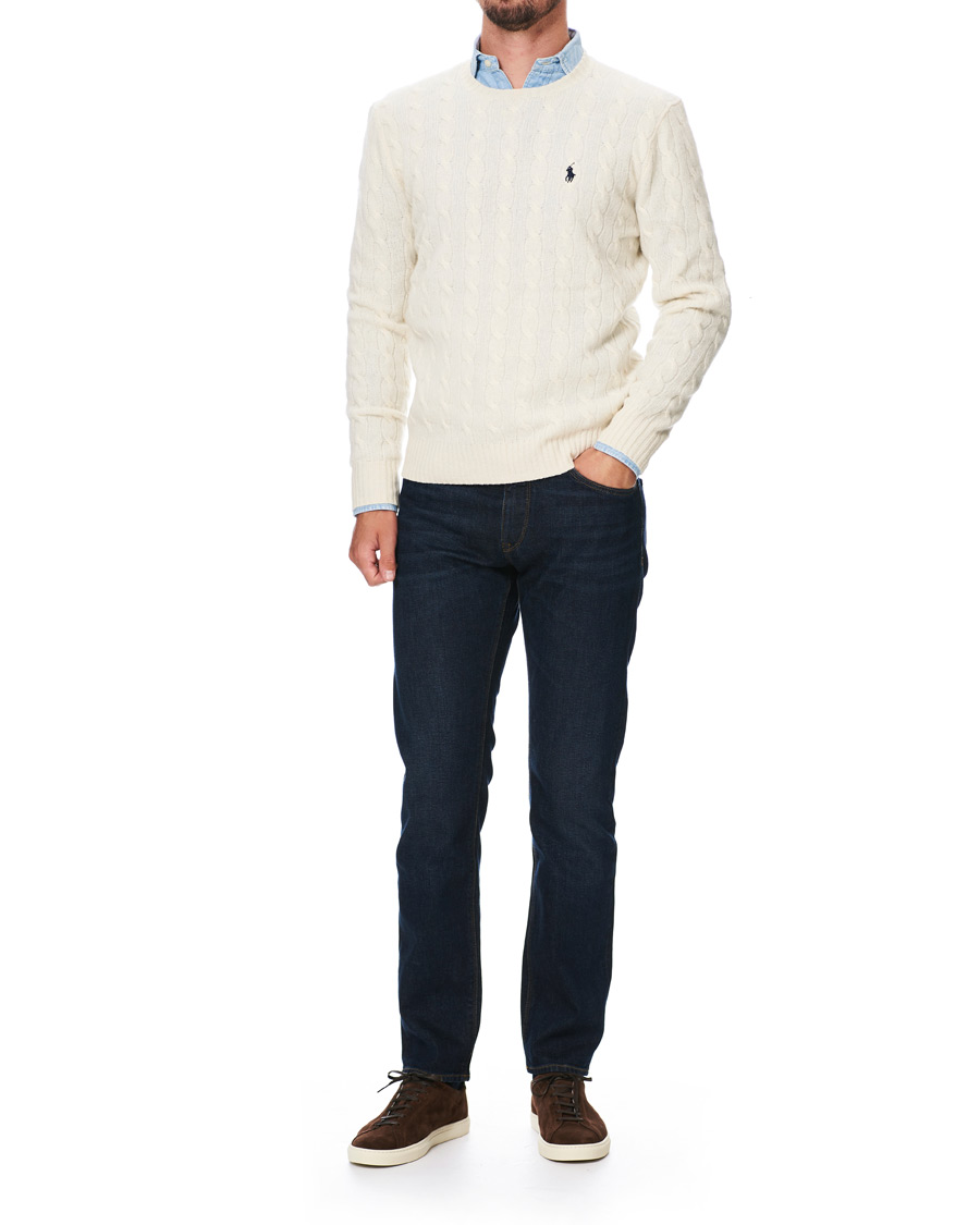 Homme | Pulls Et Tricots | Polo Ralph Lauren | Wool/Cashmere Cable Sweater Cream