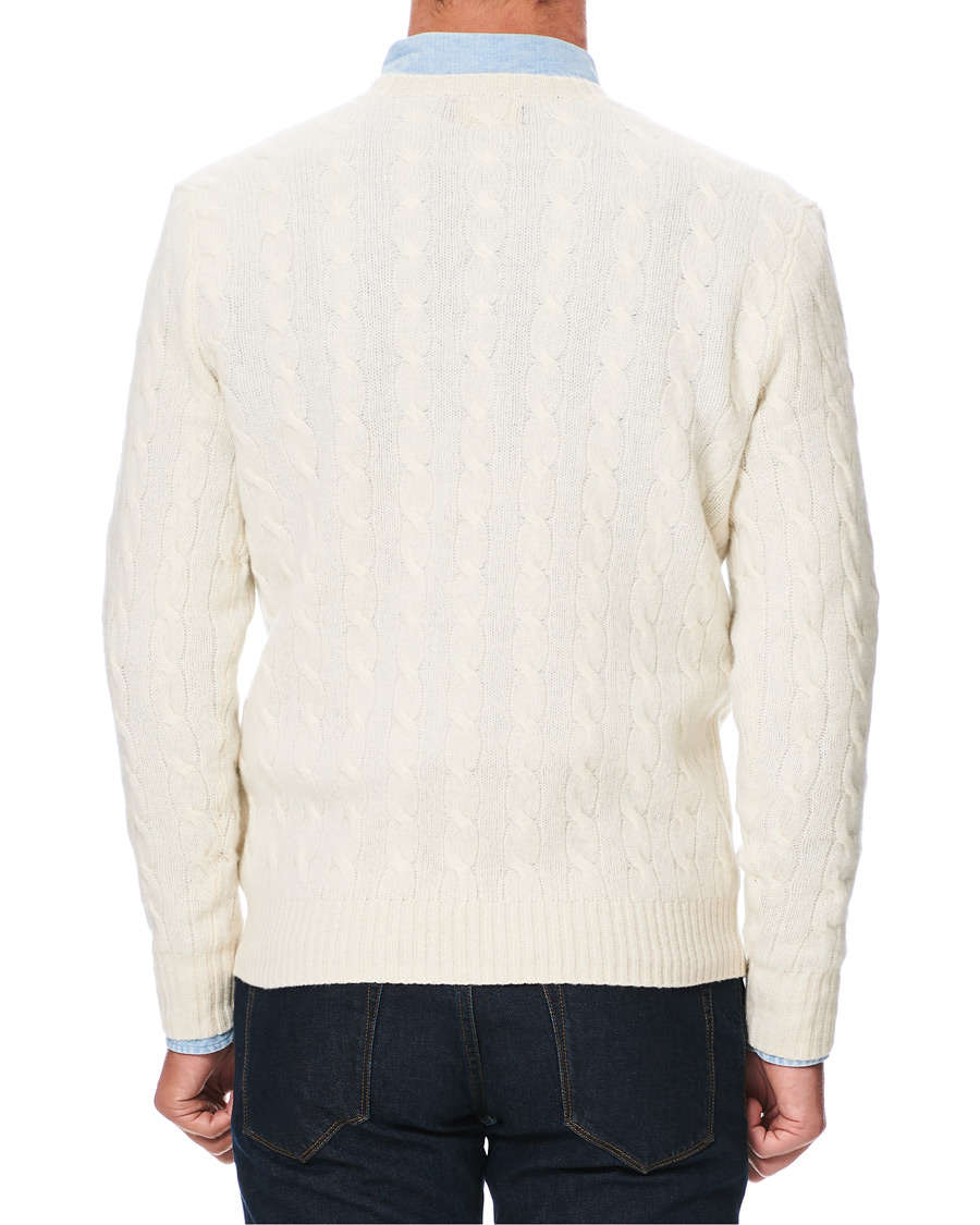 Homme | Pulls Et Tricots | Polo Ralph Lauren | Wool/Cashmere Cable Sweater Cream