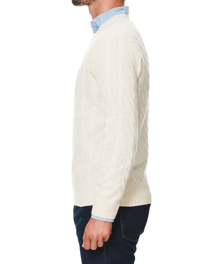 Homme | Pulls Et Tricots | Polo Ralph Lauren | Wool/Cashmere Cable Sweater Cream