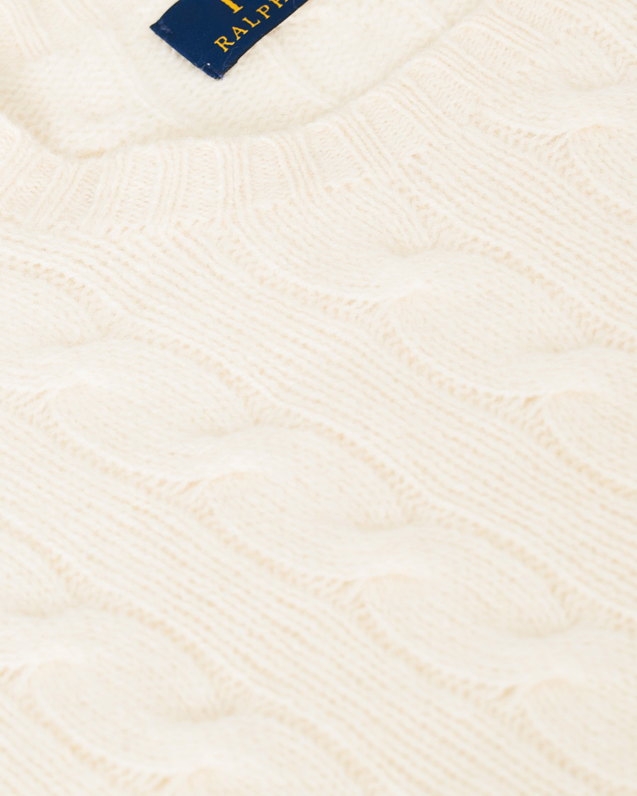 Homme | Pulls Et Tricots | Polo Ralph Lauren | Wool/Cashmere Cable Sweater Cream