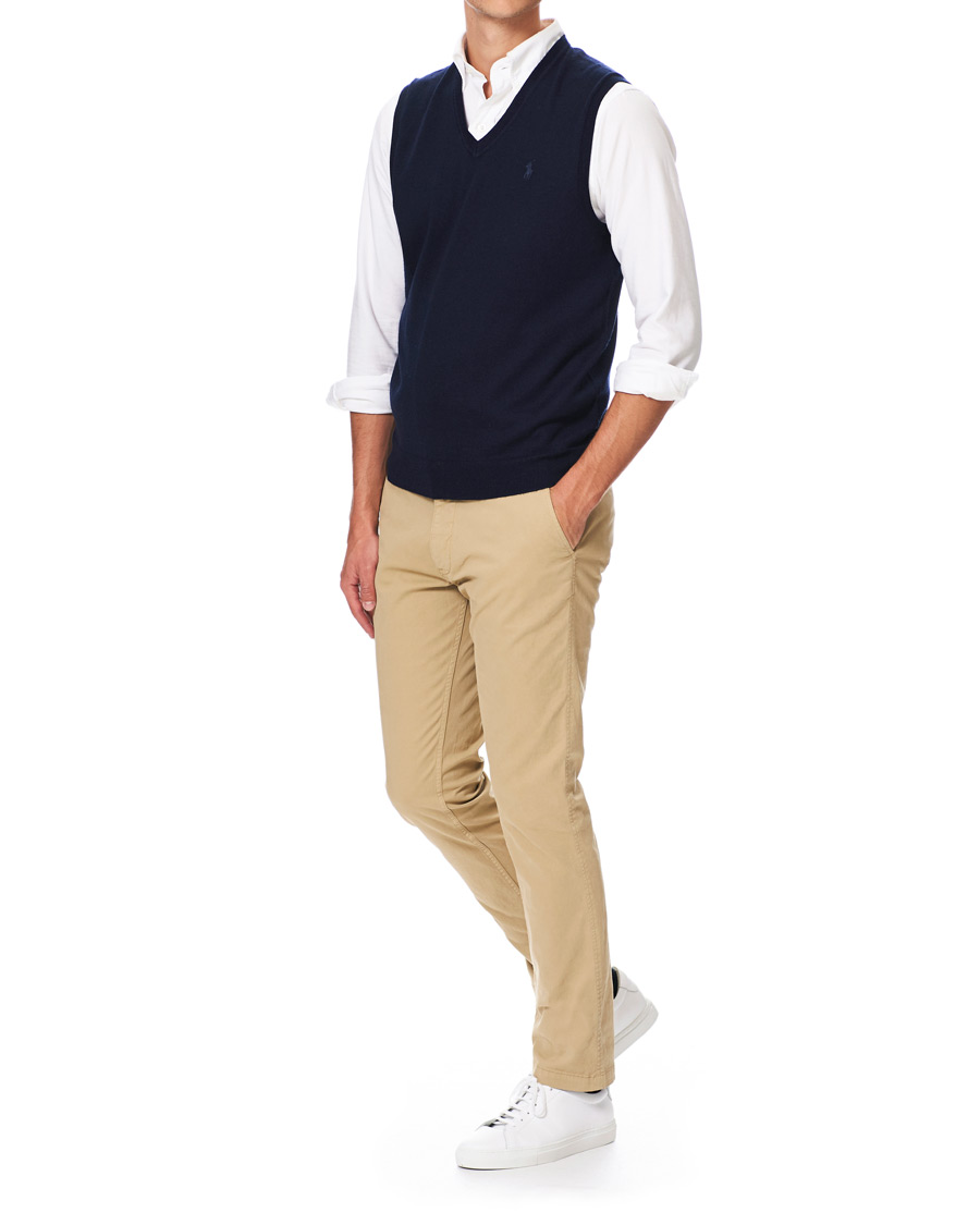 Homme | Pulls Et Tricots | Polo Ralph Lauren | Merino Slipover Hunter Navy