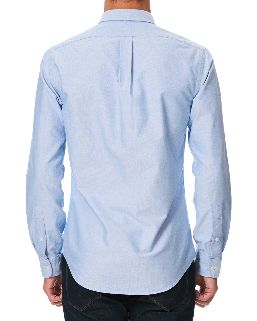 Heren | Overhemden | Polo Ralph Lauren | Slim Fit Contrast Oxford Shirt Light Blue
