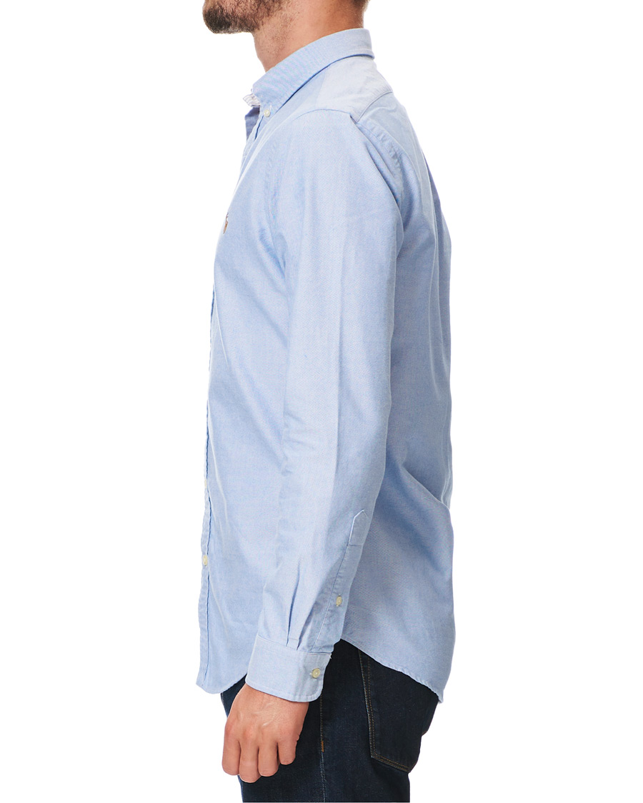 Heren | Overhemden | Polo Ralph Lauren | Slim Fit Contrast Oxford Shirt Light Blue