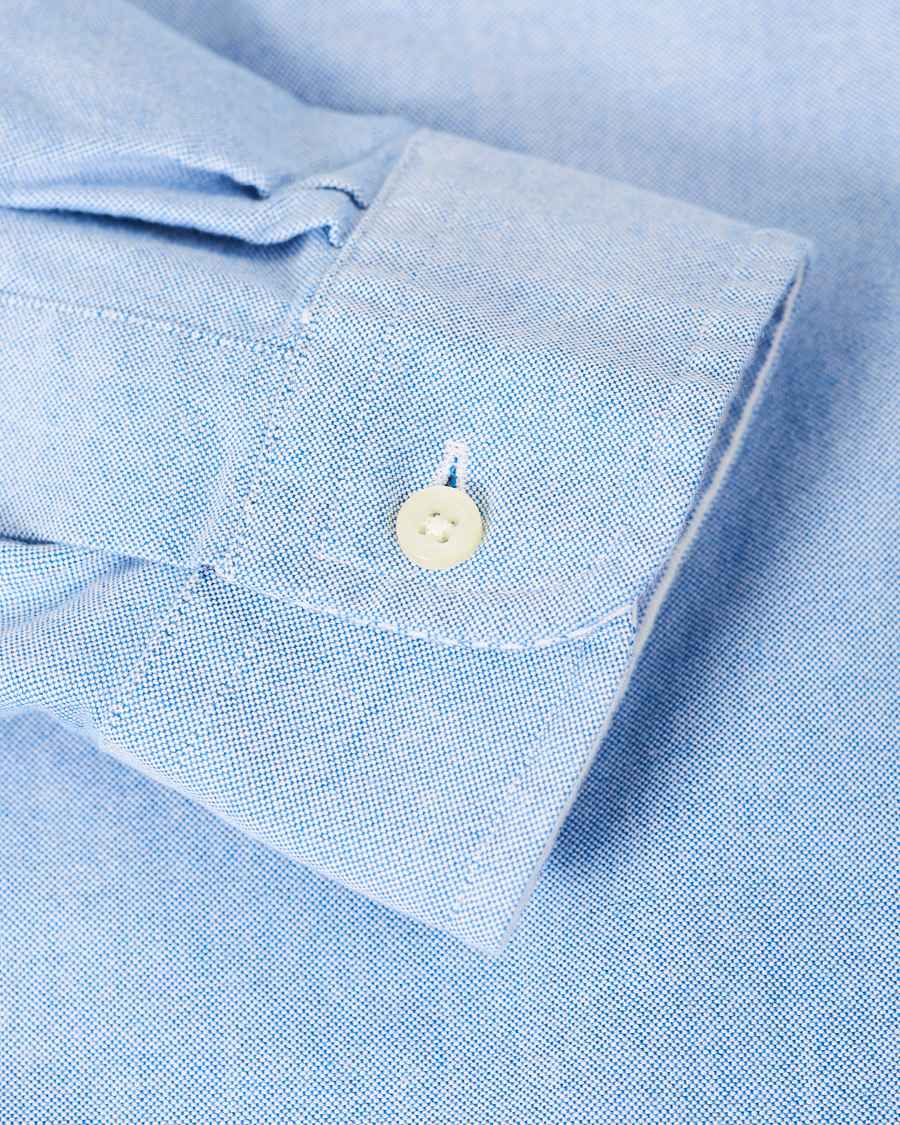 Heren | Overhemden | Polo Ralph Lauren | Slim Fit Contrast Oxford Shirt Light Blue