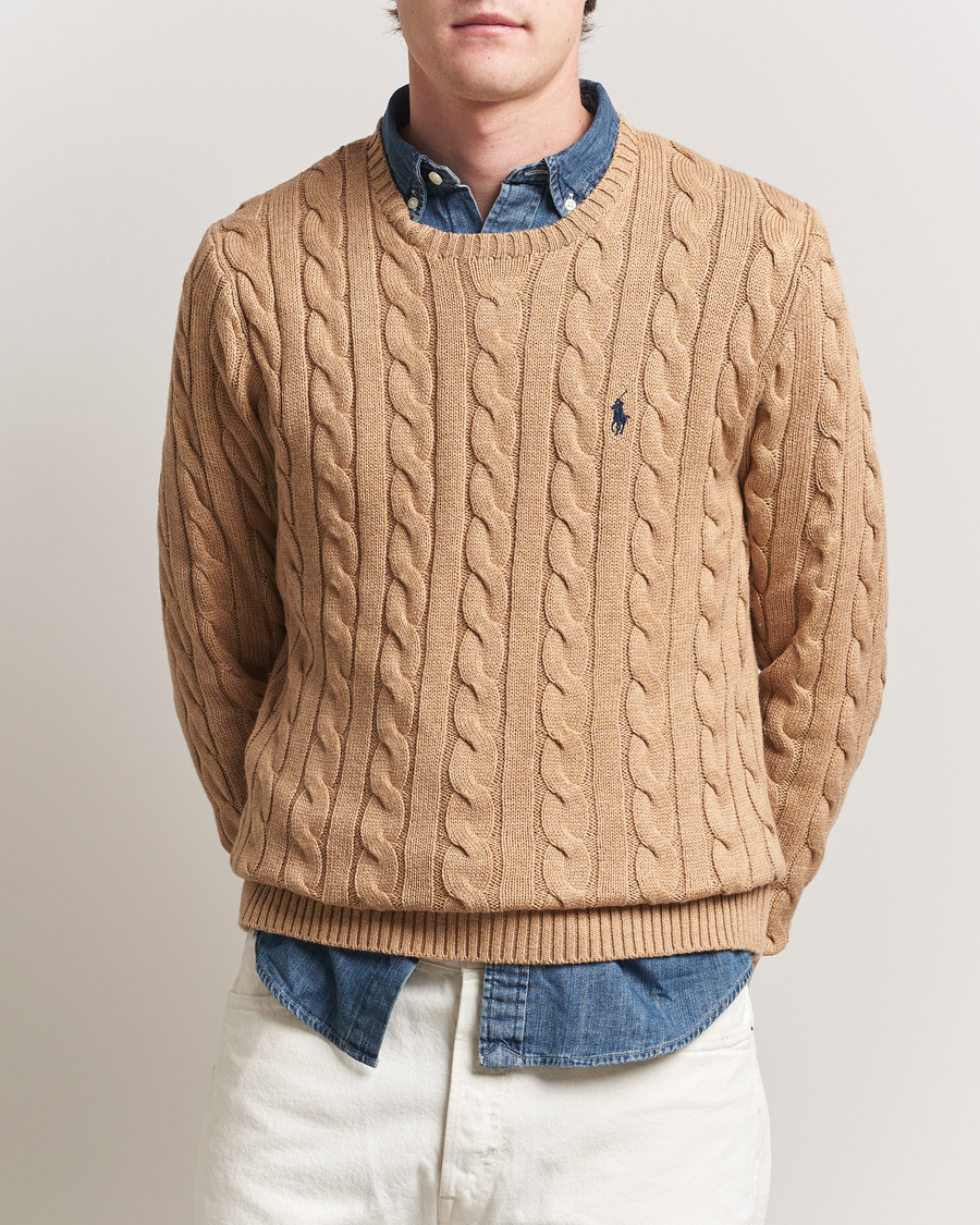 Heren | Truien | Polo Ralph Lauren | Cotton Cable Pullover Camel Melange