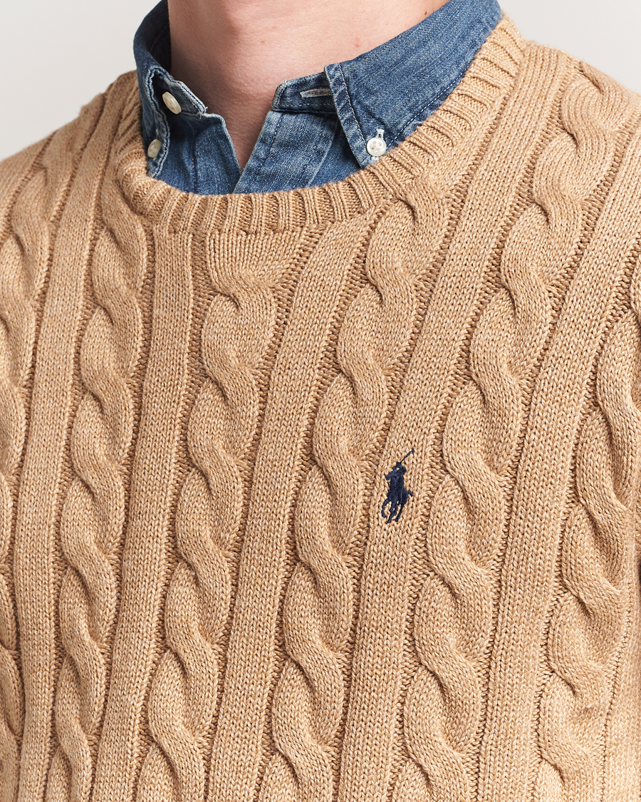Heren | Truien | Polo Ralph Lauren | Cotton Cable Pullover Camel Melange