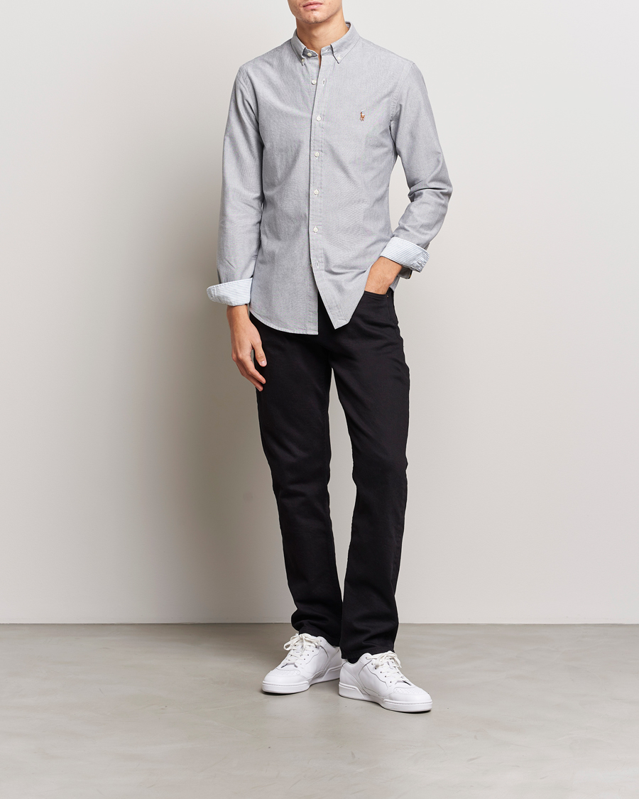 Homme | Chemises | Polo Ralph Lauren | Slim Fit Oxford Button Down Shirt Slate