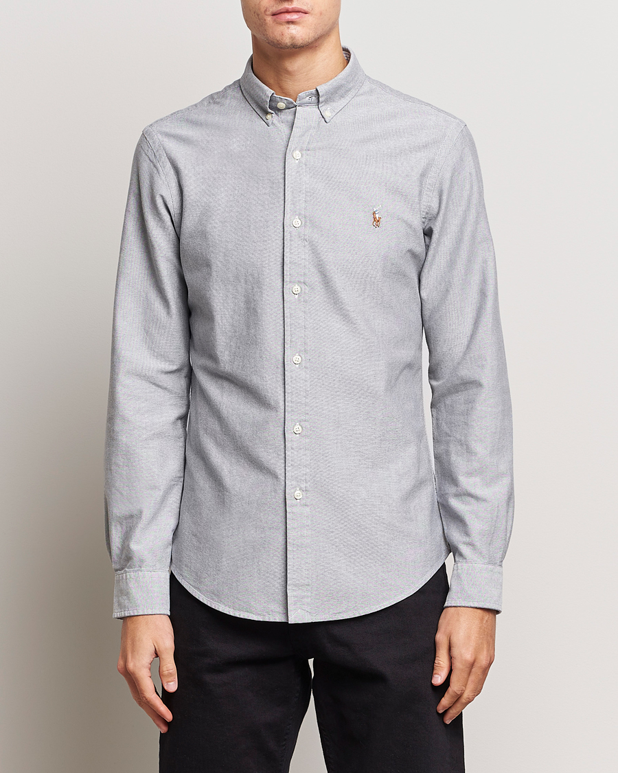 Homme | Chemises | Polo Ralph Lauren | Slim Fit Oxford Button Down Shirt Slate