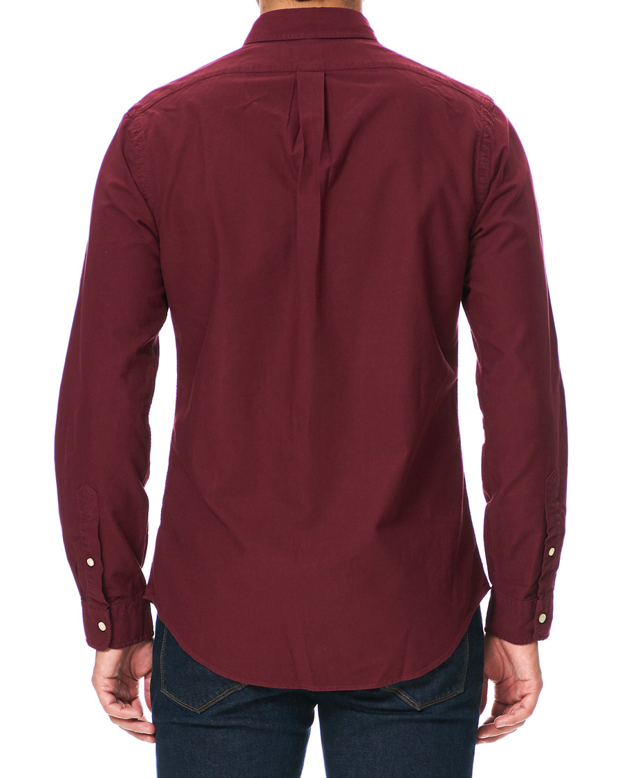 Heren | Overhemden | Polo Ralph Lauren | Slim Fit Garment Dyed Oxford Shirt Wine