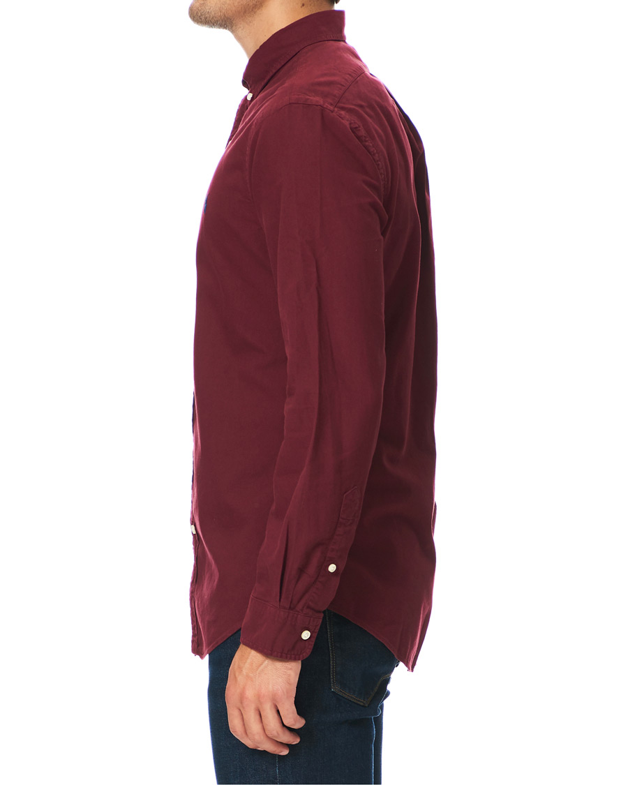 Heren | Overhemden | Polo Ralph Lauren | Slim Fit Garment Dyed Oxford Shirt Wine