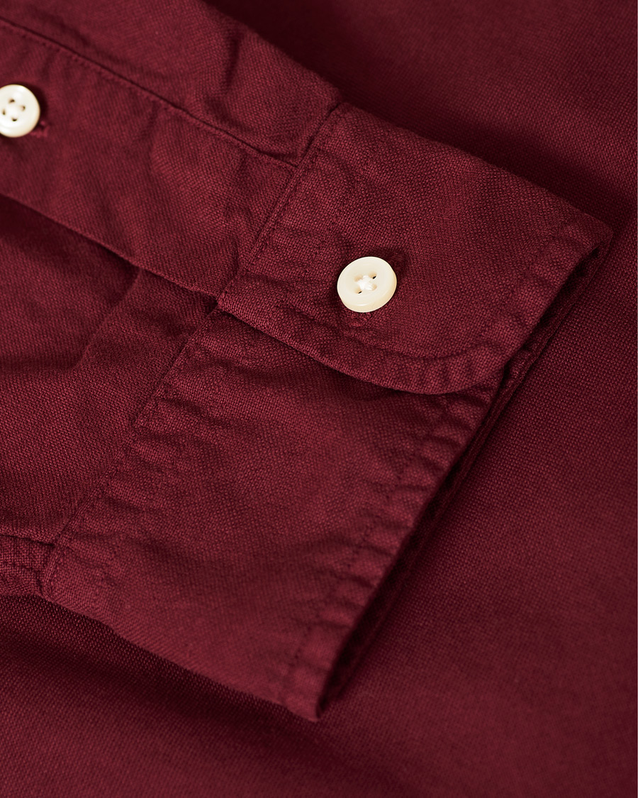 Heren | Overhemden | Polo Ralph Lauren | Slim Fit Garment Dyed Oxford Shirt Wine