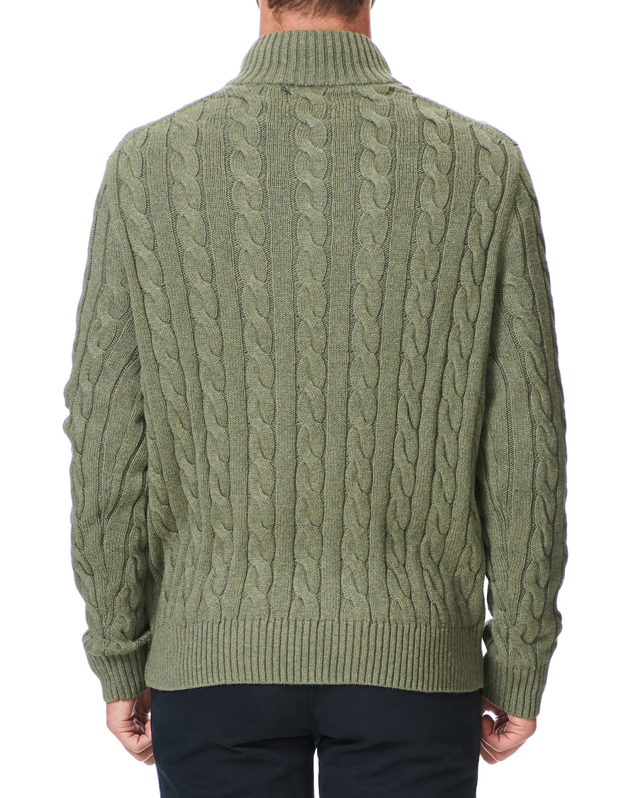 Homme | Pulls Et Tricots | Polo Ralph Lauren | Cotton Cable Half Zip Green