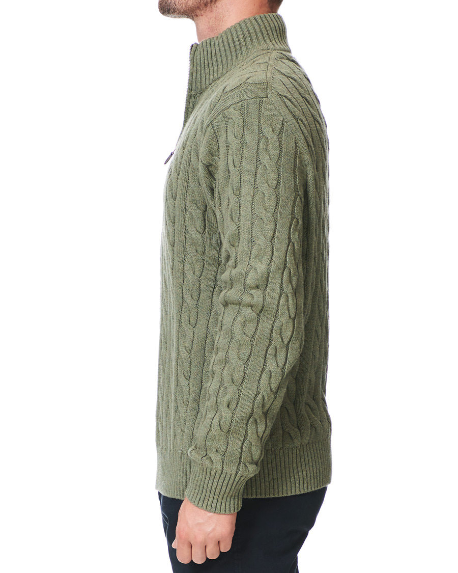 Homme | Pulls Et Tricots | Polo Ralph Lauren | Cotton Cable Half Zip Green