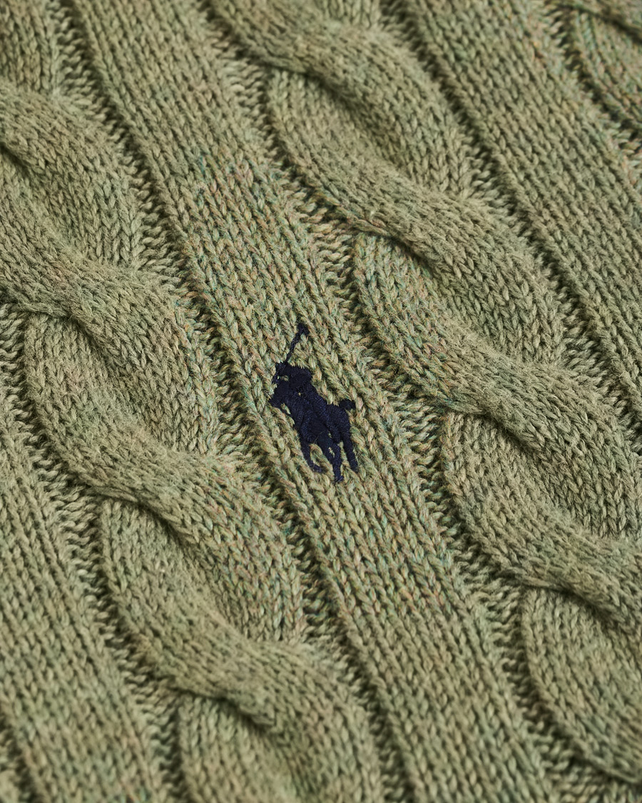 Homme | Pulls Et Tricots | Polo Ralph Lauren | Cotton Cable Half Zip Green