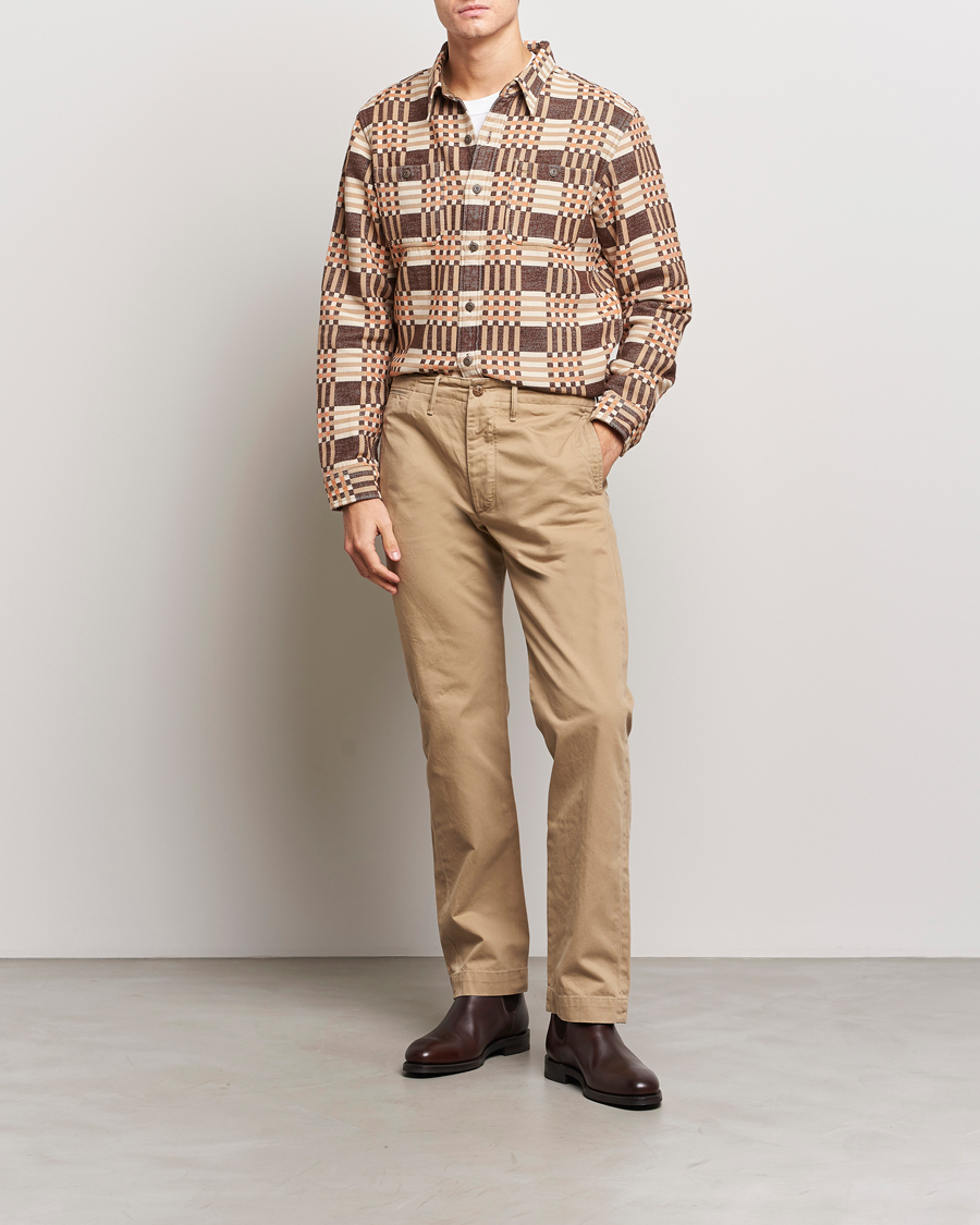 Homme | Pantalons | RRL | Officers Flat Pant New Military Khaki