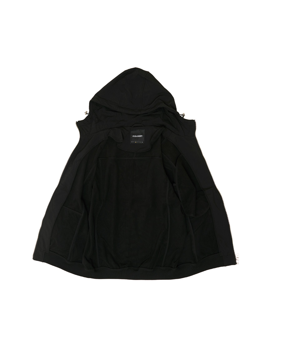 Heren | Jassen | Lyle & Scott | Softshell Hooded Jacket Jet Black