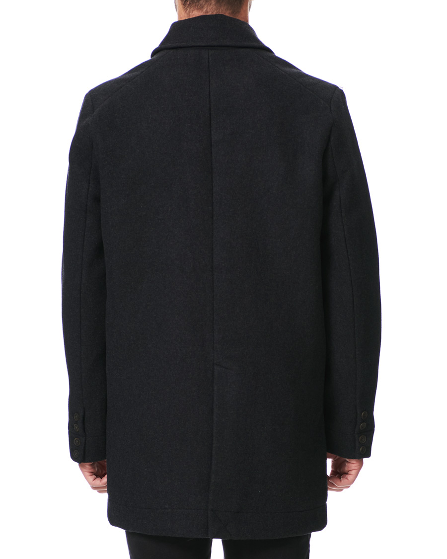 Homme | Manteaux Et Vestes | Lyle & Scott | Wool Mac Coat Charcoal Marl