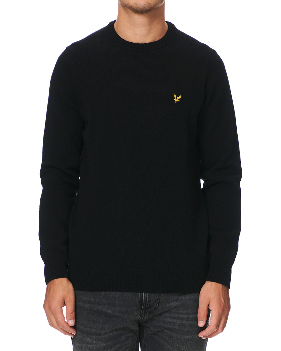 Homme | Pulls Et Tricots | Lyle & Scott | Lambswool Crew Neck Pullover Black