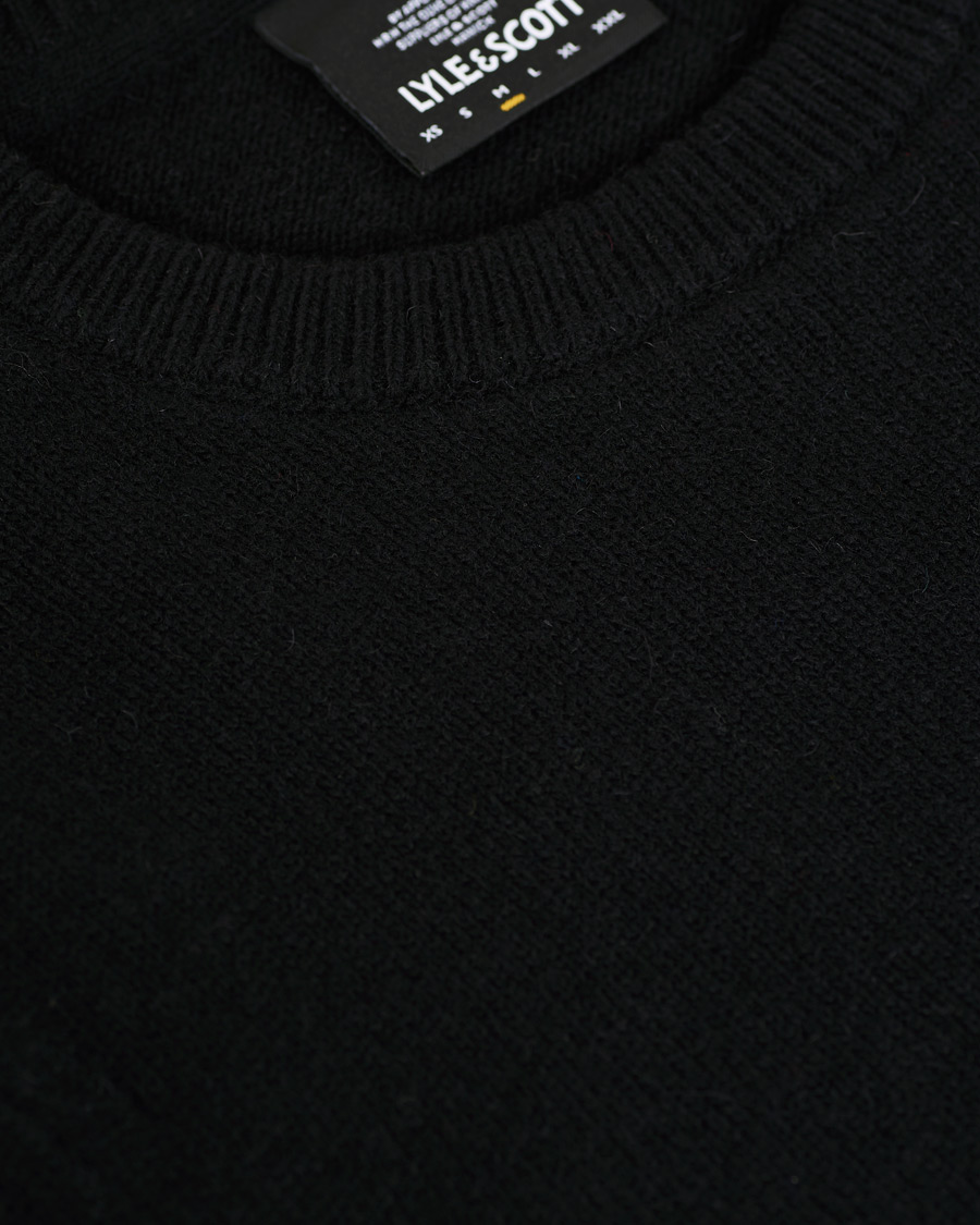 Homme | Pulls Et Tricots | Lyle & Scott | Lambswool Crew Neck Pullover Black