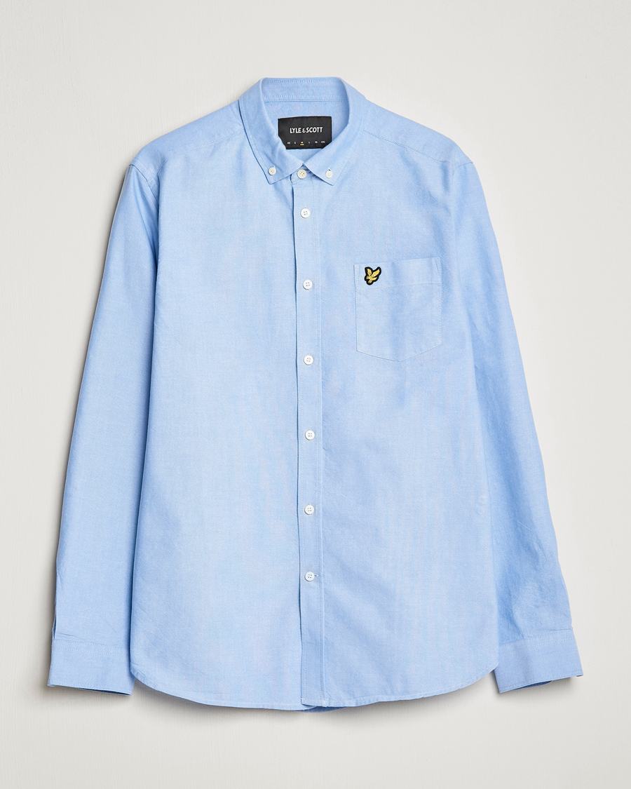 Heren | Overhemden | Lyle & Scott | Lightweight Oxford Shirt Riviera Blue