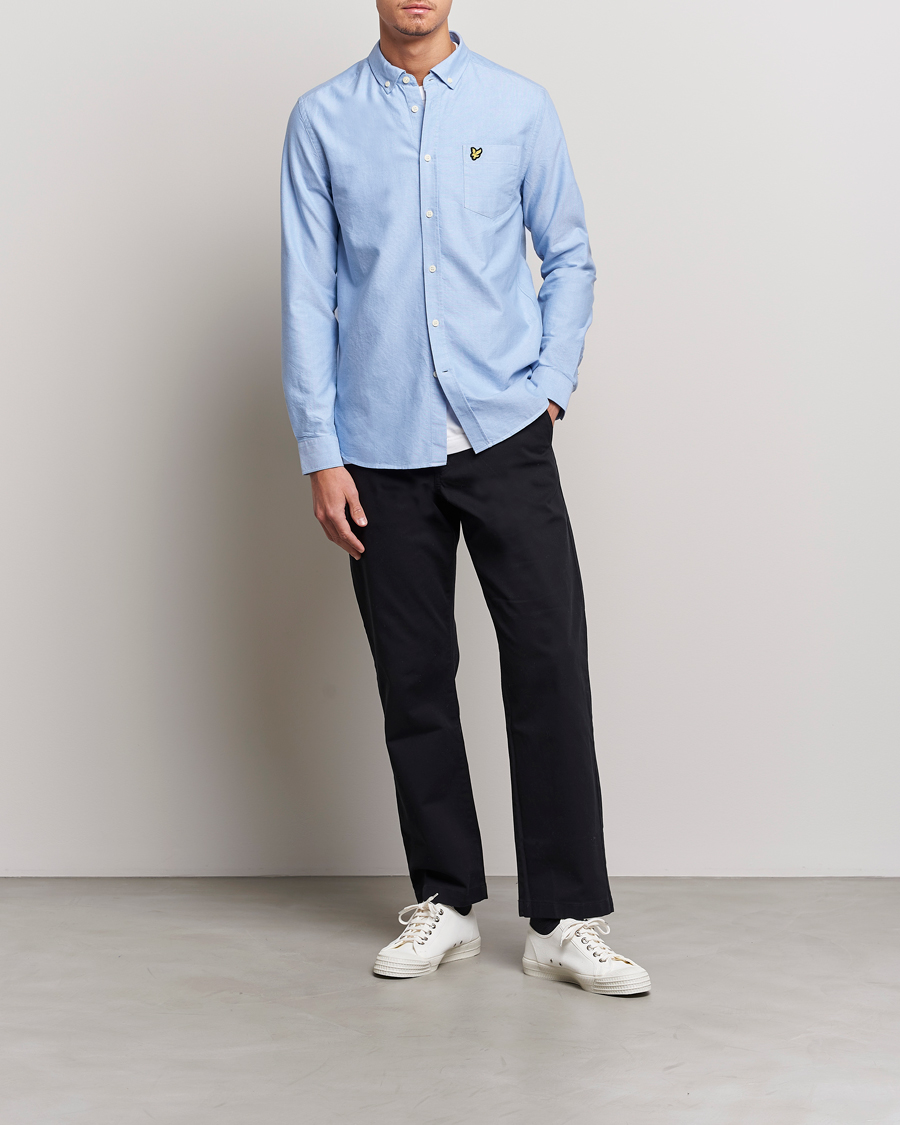 Heren | Overhemden | Lyle & Scott | Lightweight Oxford Shirt Riviera Blue
