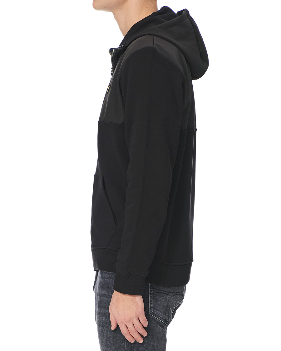 Heren | Truien | Lyle & Scott | Softshell Jersey Zip Hoodie Black